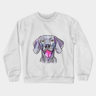 The happy Weimaraner Love of My Life Crewneck Sweatshirt